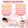 Step by Step Application Infographic Displaying Skin Dermal Layer Absorption and Clean Dry Facial Massage Steps