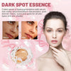 Clinical Before and After Melanin Reduction Contrast Graphic with Professional Female Model Profile