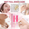 Versatile Body Care Guide Showcasing Fast Brightening Serum Application for Neck Joints Knees and Underarms
