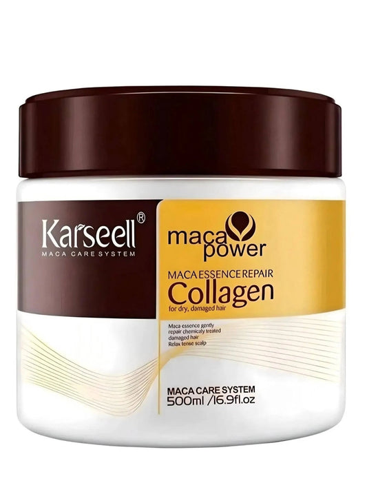 Karseel Maca Power Collagen Hair Mask 500ml for Dry Damaged Hair