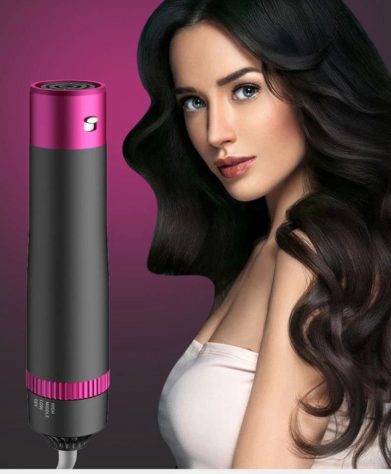 Glamorous Model Styling Hair with the 5-in-1 Ceramic Air Wrap - Zalviro Click