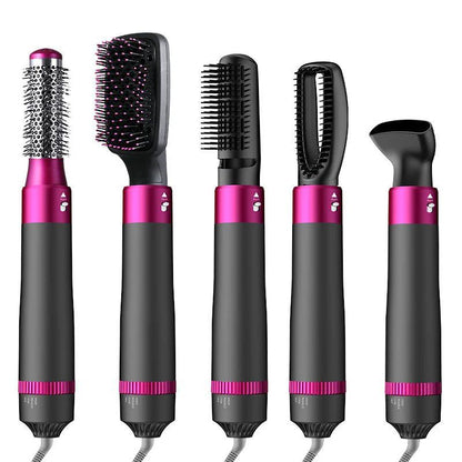 Full Set of 5 Interchangeable Brushes and Styling Heads for Hair Care - Zalviro Click