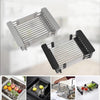 Zalviro Sink Grids available in Grey and Black Edging - High-Quality ABS and Stainless Steel Construction for Kitchen Organization.