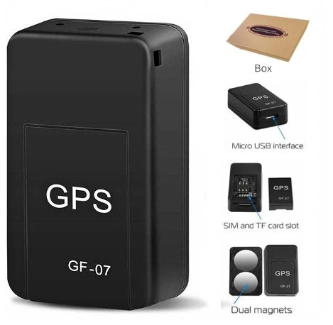 Zalviro GF-07 Mini Magnetic GPS Tracker - Real-Time Tracking Device with SIM Card Slot and Dual Magnets.