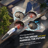Zalviro L0712 Upgraded Version Night Flight Mode - LED Lights Integrated RC Fighter Jet for Outdoor Flying Adventure.