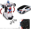 Zalviro Robot Car with Universal Wheel Action - Bump-and-Go Feature with Red and Blue Flashing Lights.