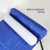 Close-up of the built-in inflatable airbag system, showing how easily the water hammock folds for travel and storage.